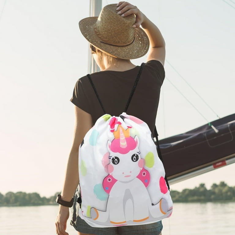 Unicorn store drawstring backpack