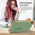 thumbnail image 4 of iPhone XR Case, Phone Cases for iPhone XR,Slim Fit Soft TPU Rubber with Adjustable Wristband Kickstand Scratch Resistant Shockproof Protective Cover for Apple iPhone XR 6.1 Inch, Matcha Green, 4 of 9