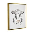 thumbnail image 5 of Stupell Industries Dairy Cow Farm Animal Sketch Style Drawing Drawing Print Metallic Gold Floating Framed Canvas Print Wall Art, Design by Valerie Wieners, 5 of 5