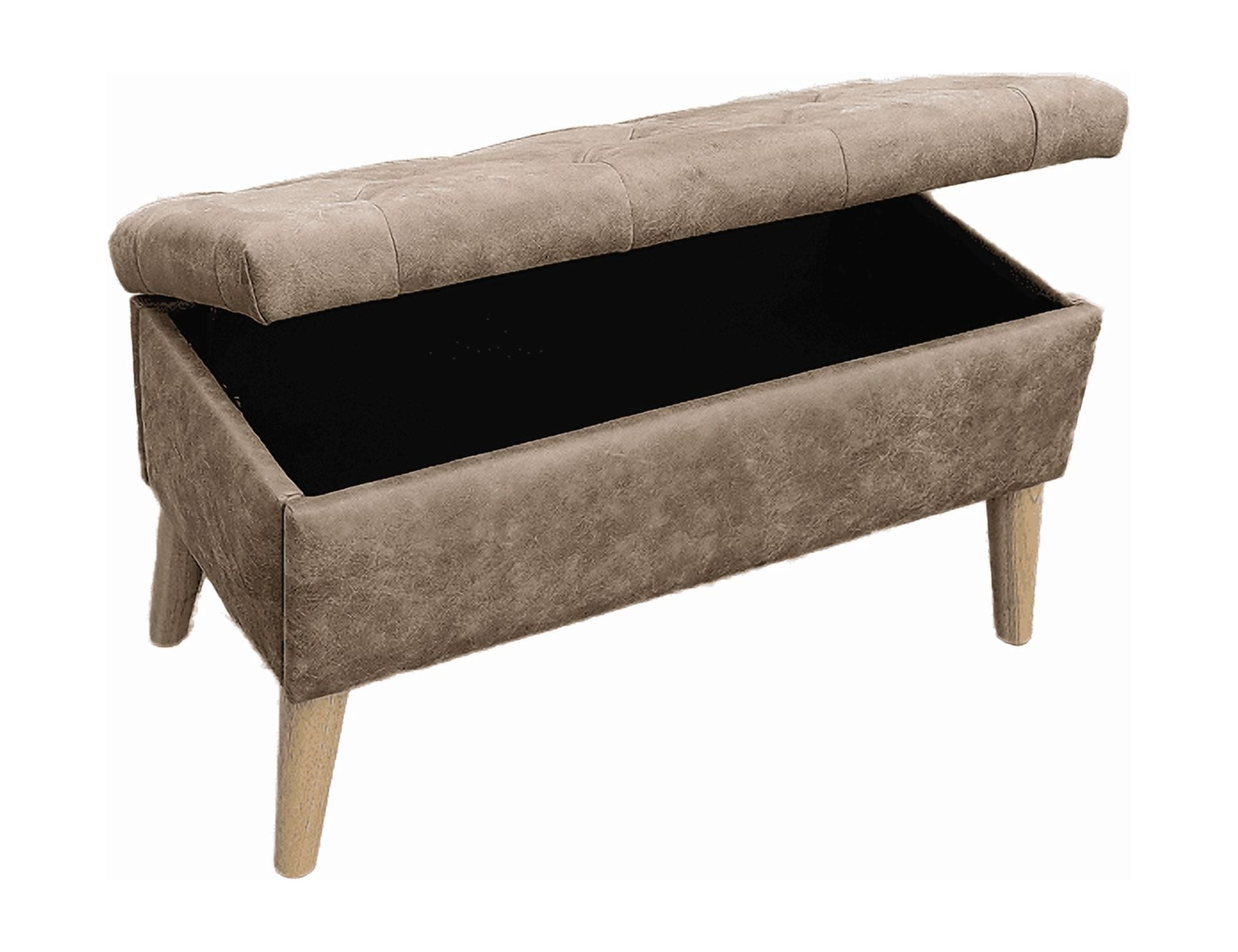 32" Wide Storage Ottoman Bench with Built-in Tray, Square Storage Ottoman for Extra Storage, Upholstered Footrest and End of Bed Bench, Perfect for Living Room, Bedroom, Sitting, Relaxing