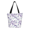 thumbnail image 2 of Kdxio Lavender Flowers Women Reusable Grocery Bags Foldable Ripstop,Reusable Shopping Bags for Shopping,Gym,Gift, 2 of 8