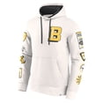 thumbnail image 2 of Men's Fanatics  White Boston Bruins Vintage Letterman Pullover Hoodie, 2 of 3