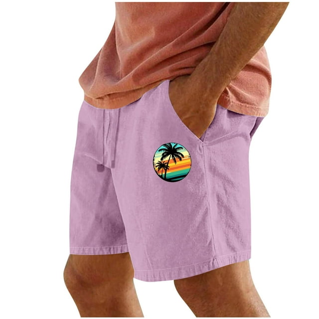 Pantalones Cortos para Hombre Cintura Elástica con Bolsillos Color Sólido Casual Cordón Suelto Pantalones Cortos de Ejercicio
