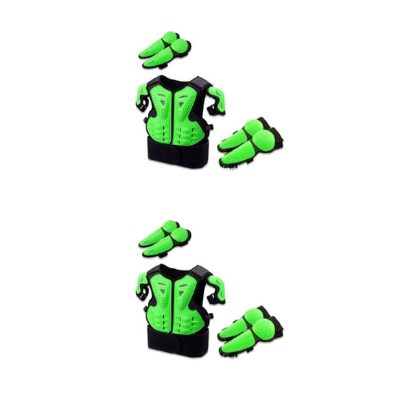 Toystoory Kid Full Body Armors Motocross Equipo de protección Traje Guardia Motocicleta Equipo Chaleco Codo Rodillera para Niños Niñas Type2 NO2