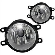 Fog Light For 10-12 Lexus HS 250H Clear Lens, Pair
