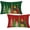 M Green Red Xmas Tree, variant on Red Green Christmas Pillow Covers 12x20 Inch Set of 2 Christmas Tree Xmas Farmhouse Decoration Pillow Cases New Year Winter Holiday Cotton Linen Cushion Cover for Home Sofa Couch Decor