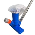 thumbnail image 2 of Pool Vacuum Cleaner with Telescopic Aluminum Pole, Manual Pool Vacuum Tool with Garden Hose Connector and Mesh Filter Bag for Above Ground Pools, Spas and Ponds, 2 of 7