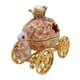 thumbnail image 4 of Joyero con forma de carruaje de conejo, estatua coleccionable para mujer, para anillos, dijes y pendientes. Rosa, 4 of 9