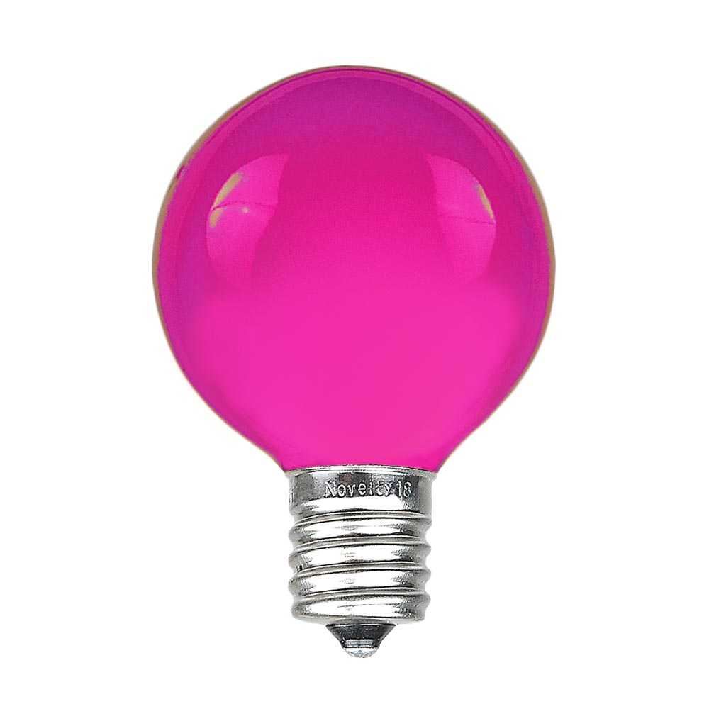 Novelty Lights 100 Foot G50 Outdoor Globe Patio String Lights - Set of 125 G50 Globe Bulbs Purple - image 2 of 4