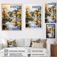 thumbnail image 4 of Designart "Golden Pavilion Japon wall decor I" Japanese Floater Framed Canvas Wall Art, 4 of 7