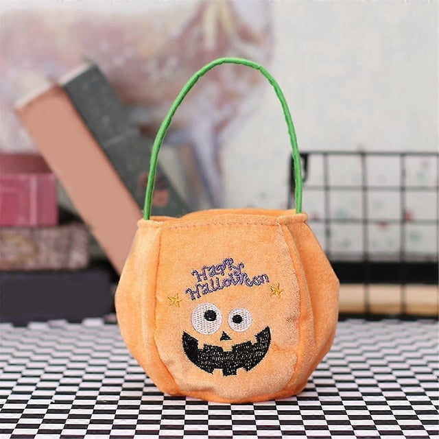 Halloween Candy Bags With Handles Candy Storage Bucket Halloween Candy Bucket Bags Tote Kids' Party