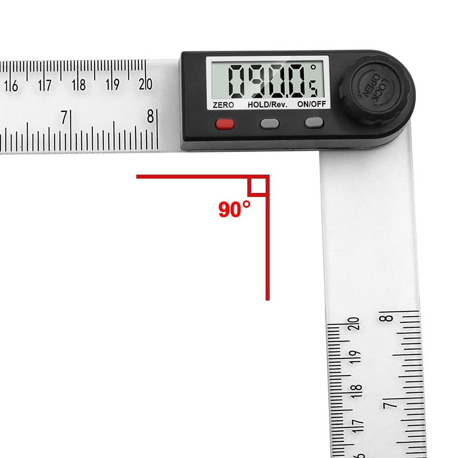 Digital protractor Angle ruler 200mm 8inch Angle Finder Meter Plastic 360 degree protractor inclinometer ,for Accurate Evaluation