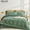 Green, variant on YEPCLUB Queen Size Comforter Set, 7-Piece Bed in a Bag, Ultra Soft Reversible All Season Bedding Set with Sheets, Pillowcases & Shams, Pink