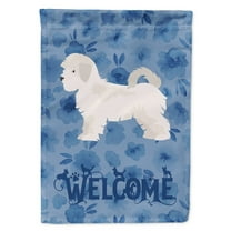 Maltese Puppy Cut Welcome Garden Flag
