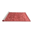thumbnail image 2 of Ahgly Company Machine Washable Indoor Square Abstract Red Modern Area Rugs, 6' Square, 2 of 4