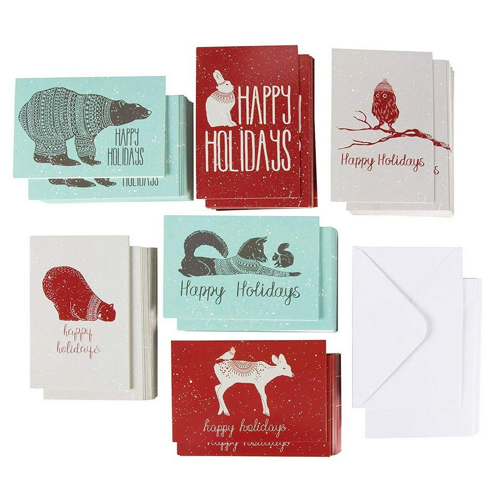 144Pack Merry Christmas Holiday Greeting Card Happy Holidays Xmas
