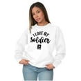 thumbnail image 4 of US Army Star Logo I Love My Soldier Sweatshirt for Men or Women Brisco Brands X, 4 of 6