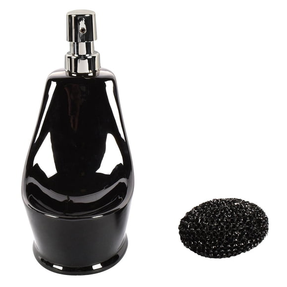 Jabonera Baño Loft Negro 21X16X10 Cm
