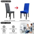 thumbnail image 5 of Stretch Spandex Short Seat Slipcover Dining Chair Cover, 5 of 7