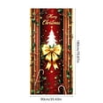thumbnail image 2 of Christmas Door Cover, Merry Christmas Party Decoration Door Cover, Holiday Porch Sign Banner, Used for Christmas Indoor and Outdoor Decoration, Christmas Daily Necessities (35x71 inches), 2 of 5