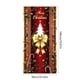 thumbnail image 3 of Cubierta de puerta de Navidad de 35 X 71 pulgadas, patrón de Santa Claus, decoración de fiesta de festival, 3 of 6
