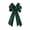 Green, variant on Blue Large Velvet Bow Christmas Tree Ornament 53Cm Silk Edged Velvet Bow For Wreath Holiday Decor