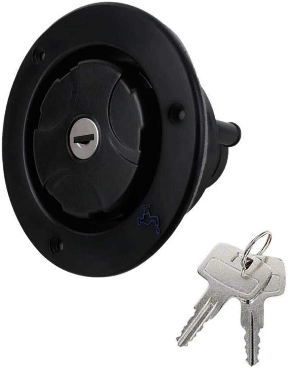 Gravity Water Inlet Lockable Cap w2 Keys for Motorhome RV Camping