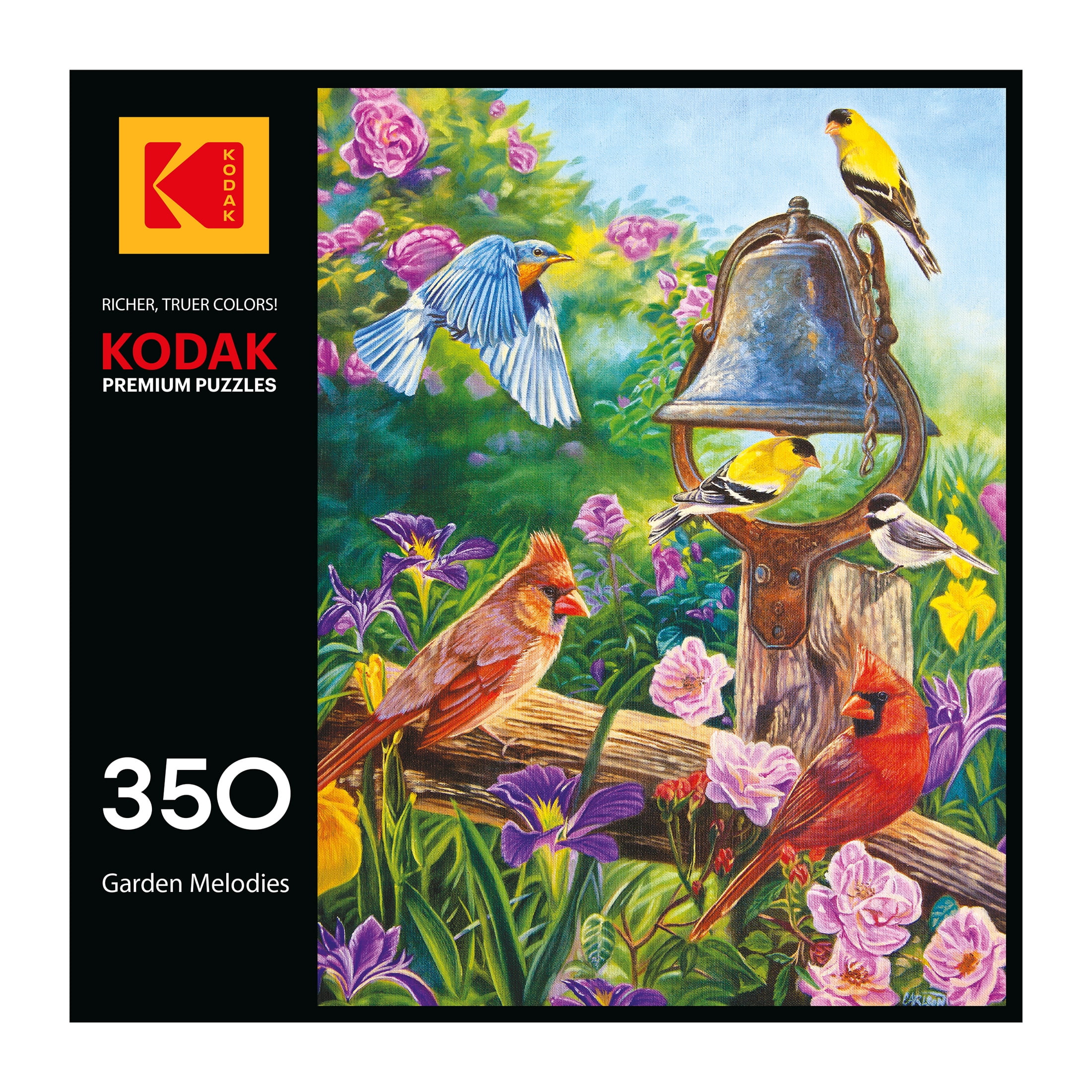 RoseArt - Kodak Premium 350-Piece - GARDEN MELODIES - Adult Interlocking Puzzle
