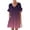 Purple, variant on Vetsdori Womens Short Sleeve Mini Dresses Summer Gradient Sundress Party V-Neck,Beach Black Tunic Pleated Dress for Junior Mujer