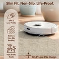 thumbnail image 6 of Design&I 8'x10' Washable Area Rug Boho Solid Faded Tonal Minimalist Heathered Subtle Speckled Beige Flowing for Dining Room, Large Office, Lounge, Snag-Free, 6 of 7