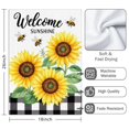 thumbnail image 3 of 2 Pcs Funny Kitchen Towels,Welcome Sunshine Sunflowers Bees Microfiber Dish Towels,Kitchen Tea Towels,Kitchen Towel Set (18" X 26"), 3 of 3