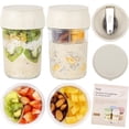 thumbnail image 1 of Frascos de vidrio Mason 2 piezas SOLIGT 470 ml para avena, 1 of 6