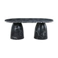 thumbnail image 5 of Meridian Furniture Cosenza Black 78" Indoor/Outdoor Concrete Dining Table, 5 of 7