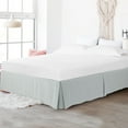 thumbnail image 2 of PiccoCasa Microfiber Bed Skirt 16" Drop Pleated Tailored Styling Ruffled, Twin Light Gray, 2 of 7