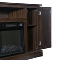 thumbnail image 3 of Zokop 47 Inch Log Brown Fireplace TV Cabinet 1400W Single Color/Fake Firewood/Heating Wire with Remote Control, 3 of 9