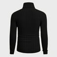 thumbnail image 4 of TrdSipl Mens Turtleneck Sweaters Casual Long Sleeve Pullover Sweater 2025 Winter Mock Neck Knitted Tshirt Thermal Slim Fitted Basic Top Black 1 S, 4 of 8