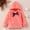 Pink, variant on EQWLJWE Autumn Winter Infant Toddler Baby Boys Girls Long-sleeved Thickened Warm Flannel Hooded Sweater Girls' Harness Holiday Clearance