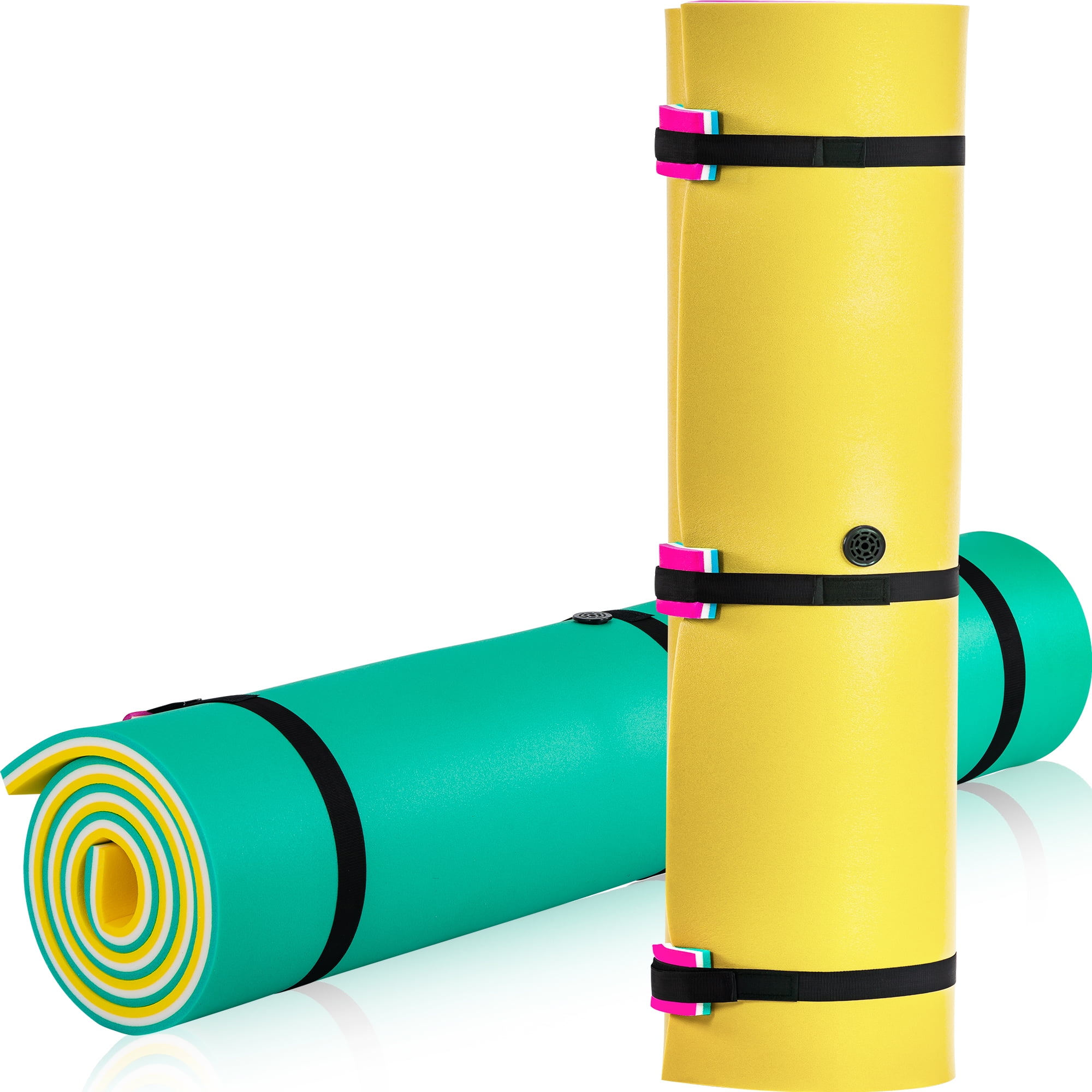 CIPACHO 3-Layer XPE Floating Water Mat with Storage Straps, 10' x 6', Yellow CIPACHO 3-Layer XPE Floating Water Mat with Storage Straps, 10' x 6', Yellow