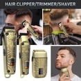 thumbnail image 4 of Hatteker Professional Hair Clippers for Men 3 in 1 Hair Trimmer Beard Trimmer Electric Shavers Razor Cordless Beard Trimmer Men's Grooming Set LCD Dis, 4 of 9