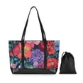 thumbnail image 7 of FORMRS Canvas Laptop Tote Bag for Women with 15.6" Computer Compartments Shoulder Handbag, Serene Floral Pattern, 7 of 7