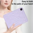 thumbnail image 2 of Case for iPad Pro 11" 2024 M4 5th Geneartion A2836/A2837/A3006, Luxury Slim Fit TPU Back Protective Shock-Absorption Corner Protection Lightweight Soft Cover for iPad Pro 11" 2024, Purple, 2 of 7