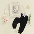 thumbnail image 2 of TOWED22 Newborn Baby Boy Clothes Set 2pcs Long Sleeve Top and Pants Suit Toddler Baby Fall Winter Clothes(Blazer,0-6 M), 2 of 4