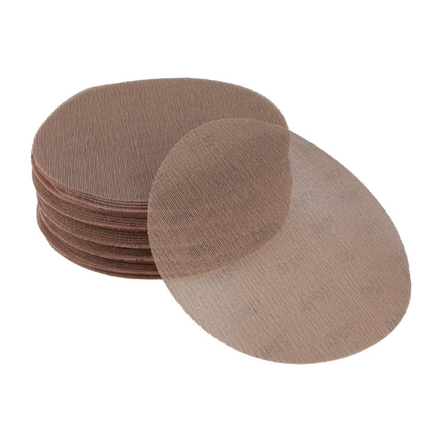 Discos de Lijado para Automóvil de 50 Pcs, Discos de Lijado de Madera de 9" 240 Grano Óxido de Aluminio Marrón