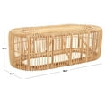 thumbnail image 4 of SAFAVIEH Jabez Coastal Oval Coffee Table, Natural, 4 of 8