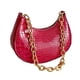 thumbnail image 1 of Bolso de un solo hombro, bolso de mano clásico retro, bolso de mano de un solo hombro con cremallera adecuado para damas, rojo rosa, 1 of 5
