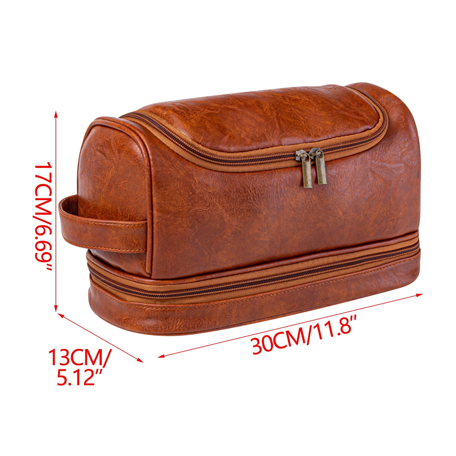 Personalized Toiletry Bag For Men, Dad,Husband, Large Capacity Leather Travel Kit Handcrafted Custom Name Unique Gift For Wedding Groomsmen Gifts Birthd