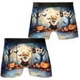 thumbnail image 3 of Happy Halloween Vampire Pomeranian BOO with Pumpkins Fun and Spooky All Over Print Boxer Briefs Underwear for Men Dad Pom Dog Lover Gifts - 00018, 3 of 6