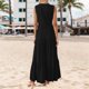 thumbnail image 2 of Vestido fluido con cuello en V y corte en A para mujer - Ligero, ideal para la playa o el brunch, poliéster y spandex, tallas S-XXXL, 2 of 7