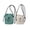 green+white, variant on HuaAngel 2-Pack Women Crossbody Small Cloth Bag Simple and Stylish Mobile Phone Bag Adjustable Shoulder Strap