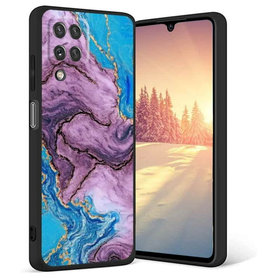 Blue-Marble-50 Phone Case, Degined for Samsung Galaxy A42 Case Men Women, Flexible Silicone Shockproof Case for Samsung Galaxy A42